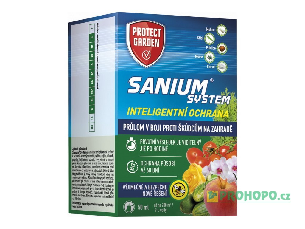 Sanium System inteligentní ochrana  50ml - proti molici, křísi, puklici a mšici s účinkem 60 dní