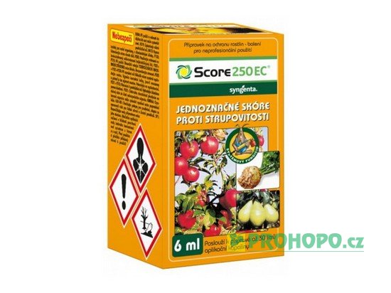 Score 250 EC 6ml - proti strupovitosti jádrovin a septorióze celeru