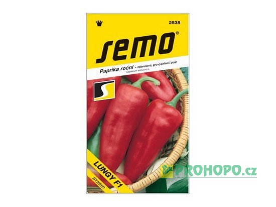 SEMO Paprika zeleninová Lungy F1 sladká k rychlení i na pole