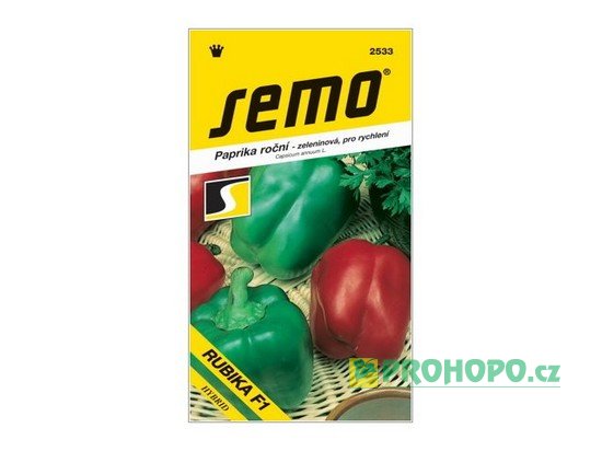 SEMO Paprika zeleninová Rubika F1 sladká k rychlení