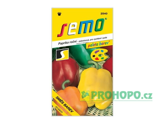 SEMO Paprika zeleninová směs barev F1 sladká k rychlení i na pole