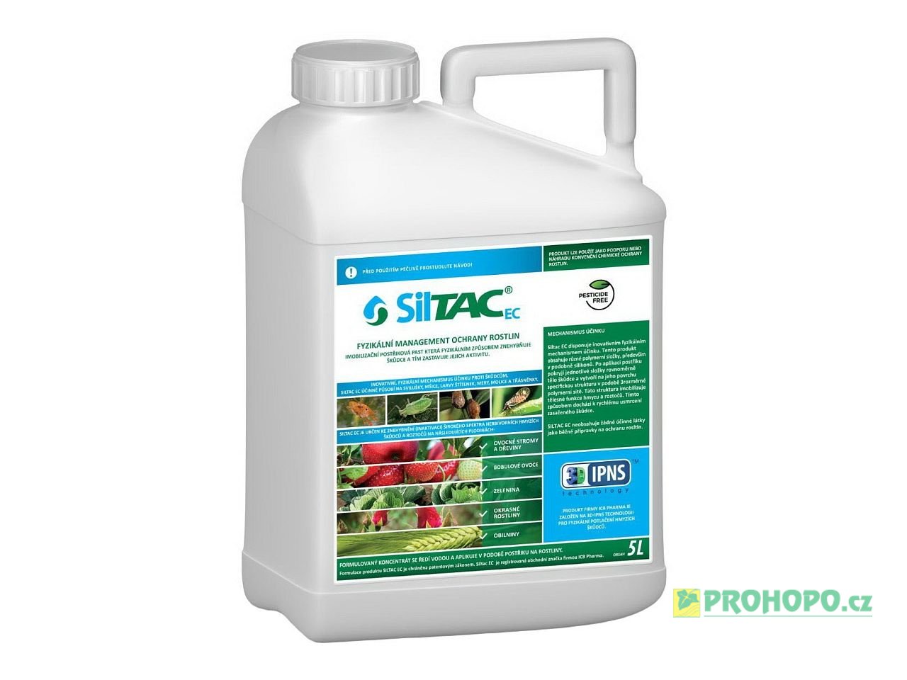 SilTAC EC 5l - postřiková past znehybňující škůdce na zelenině a okrasných rostlinách