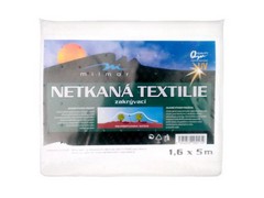 Textilie netkaná bílá 1,6x5m (17g/m2)