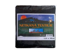 Textilie netkaná černá 1,6x10m (45g/m2)