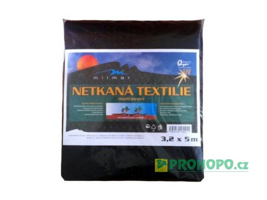 Textilie netkaná černá 3,2x5m (45g/m2)