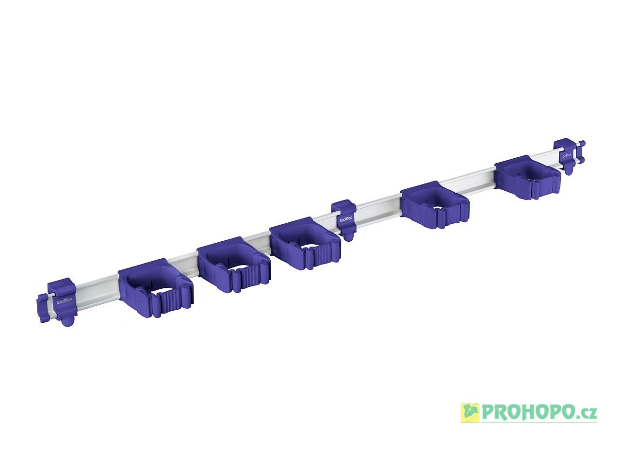 Toolflex One Lišta 9-5-9 hliníková 94cm včetně 5 fialových držáků TF2-9 [15-35mm]
