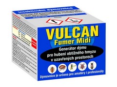 Vulcan Fumer Midi 4x11g - insekticidní dýmovnice pro hubení obtížného hmyzu