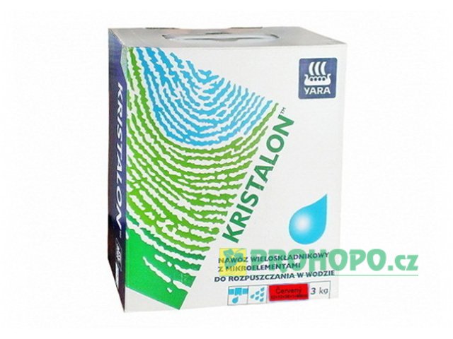 YaraTera Kristalon Červený 3kg - pro jahody s vyváženým poměrem dusíku a draslíku