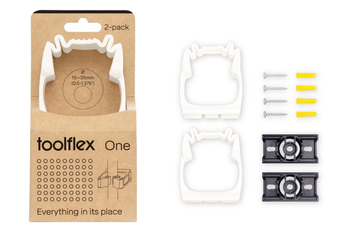 Bílý držák Toolflex One balení
