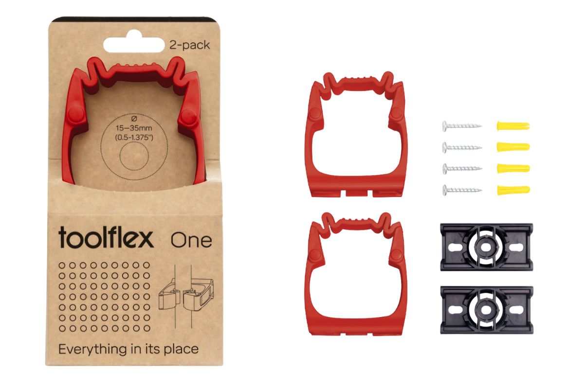 Červený držák nářadí Toolflex One - balení