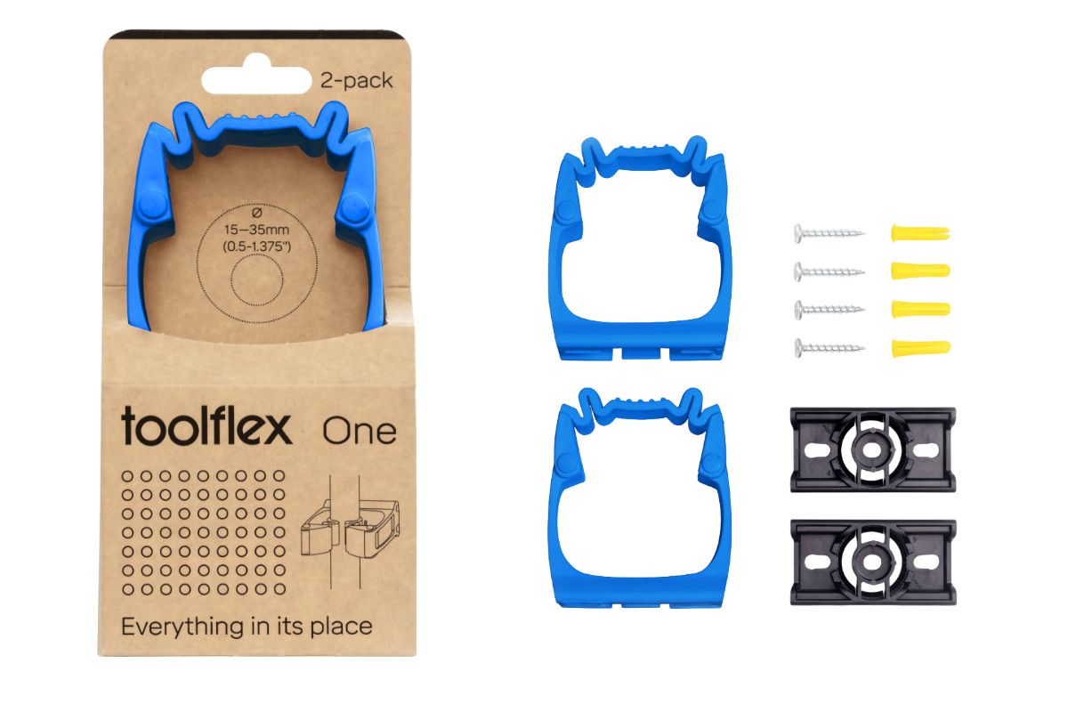 Modrý držák Toolflex One - balení