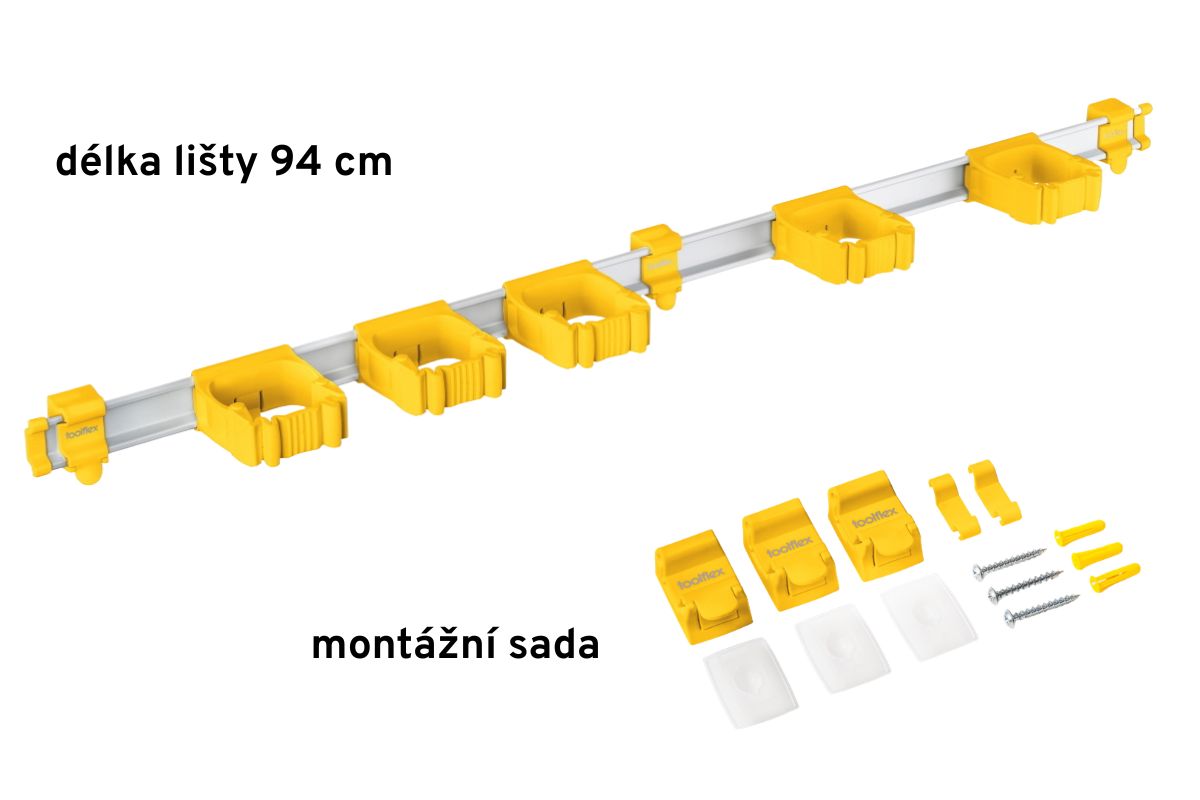 Žlutá sada Toolflex One 94 cm a 5 držáků