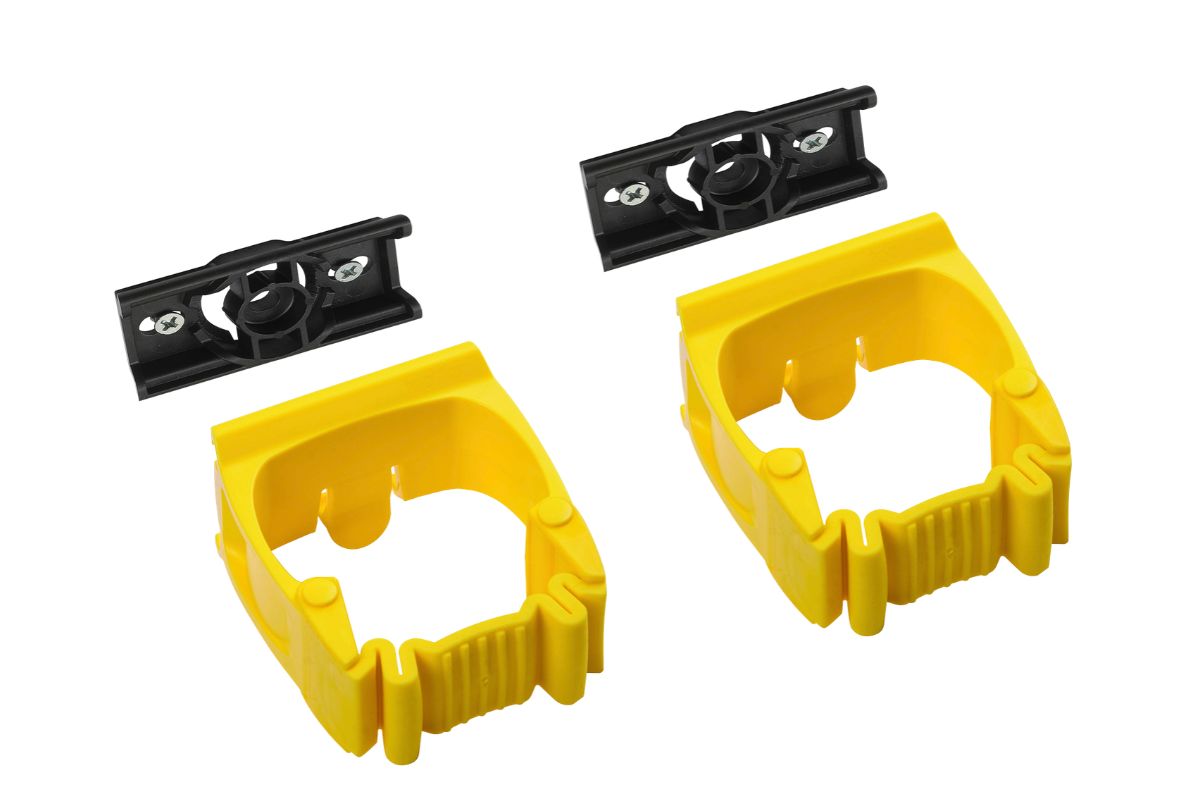 Žluté držáky Toolflex One pro dlouhodobé používání
